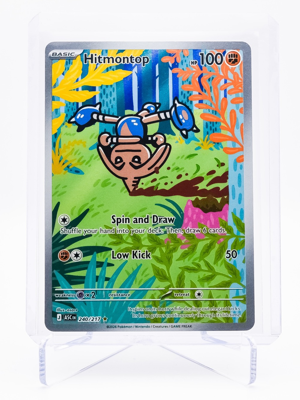 Pokemon Card Hitmontop 240/217 IR Ascended Heroes NM